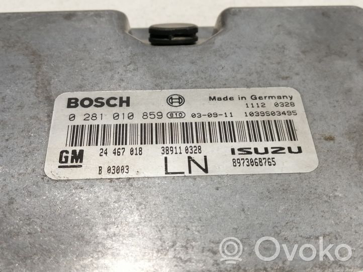 Opel Astra G Sterownik / Moduł ECU 8973068765