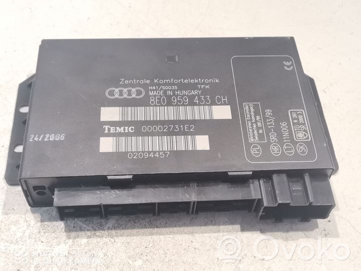 Audi A4 S4 B6 8E 8H Module confort 8E0959433CH