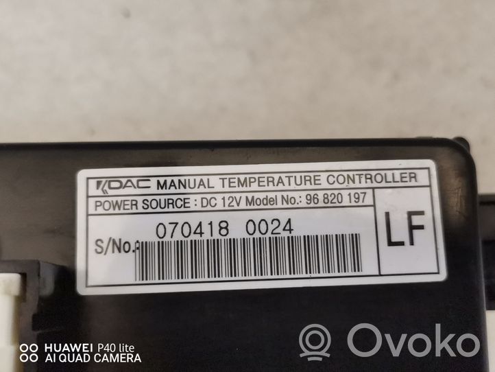 Chevrolet Captiva Unité de contrôle climatique 96820197