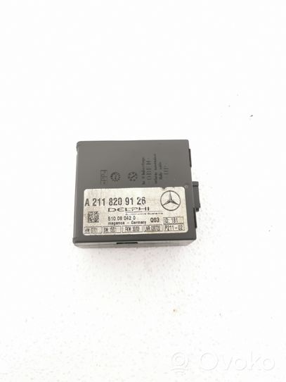 Mercedes-Benz C W203 Boîtier module alarme A2118209126