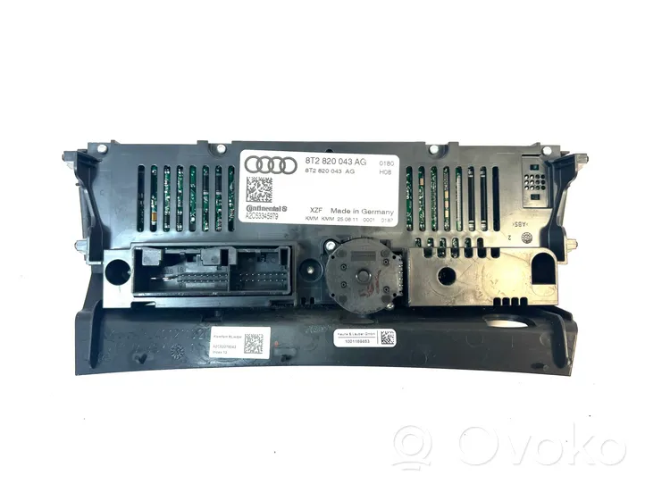 Audi RS5 Unité de contrôle climatique 8T0820043AG