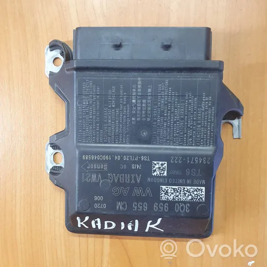 Skoda Kodiaq Sensor impacto/accidente para activar Airbag 3Q0959655