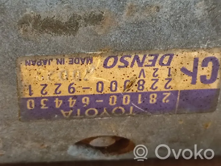 Toyota Corolla Verso AR10 Rozrusznik 2810064430