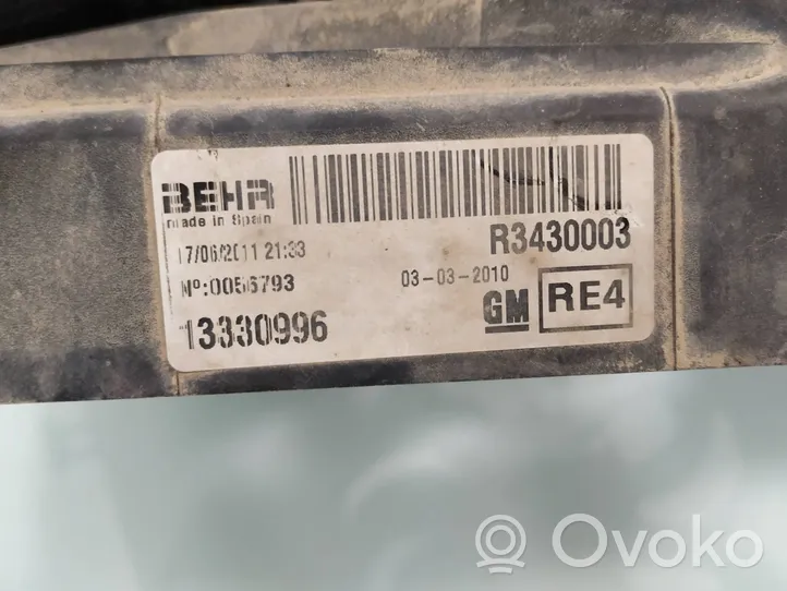 Opel Meriva B Ventilateur de refroidissement de radiateur électrique 