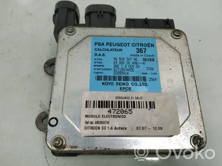 Citroen C3 Muut ohjainlaitteet/moduulit 9650836780