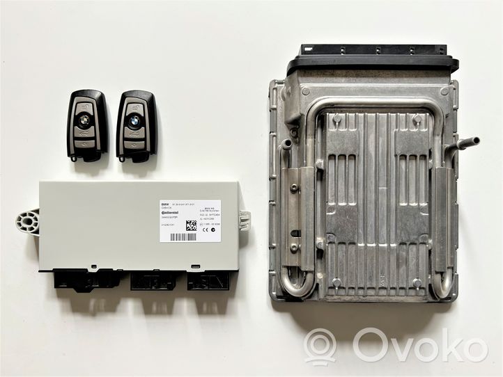 BMW 7 F01 F02 F03 F04 Juego de cerradura y set ECU del motor 12147613202