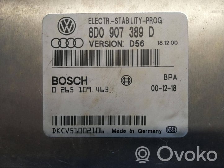 Volkswagen PASSAT B5 Centralina ESP (controllo elettronico della stabilità) 8D0907389D