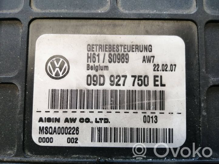 Volkswagen Touareg I Module de contrôle de boîte de vitesses ECU 09D927750EL