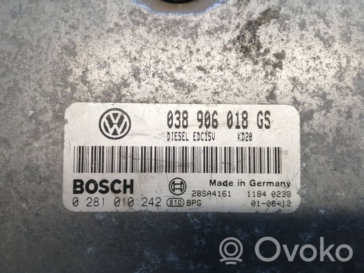 Volkswagen Bora Calculateur moteur ECU 038906018GS