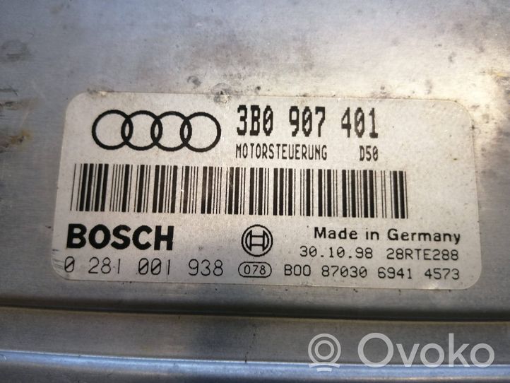 Volkswagen PASSAT B5 Variklio valdymo blokas 3B0907401