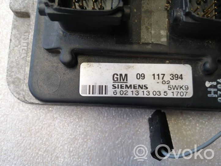 Opel Zafira A Unité de commande, module ECU de moteur 09117394