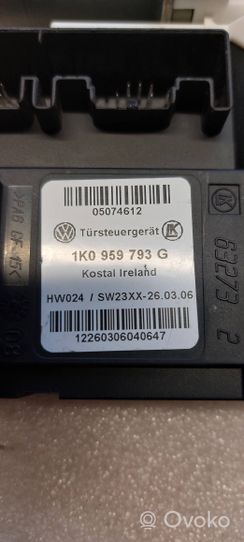 Volkswagen Golf V Motorino alzacristalli della portiera anteriore 1K0959793G