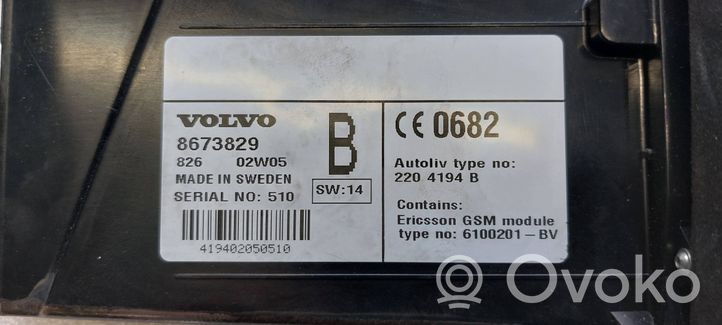 Volvo S80 Unité de commande, module téléphone 8673829