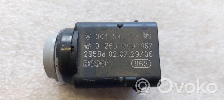 Mercedes-Benz ML W163 Parkošanās (PDC) sensors (-i) 0015427418