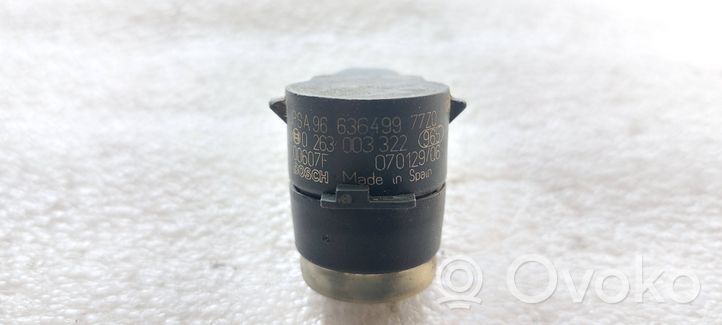 Peugeot 607 Support de capteur de stationnement arrière PDC 9663649977