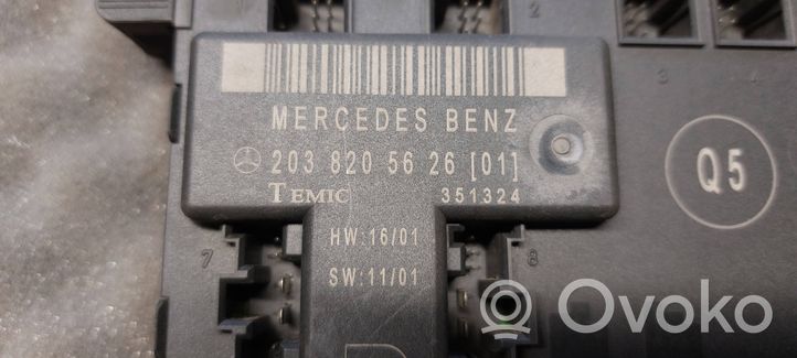 Mercedes-Benz C AMG W203 Centralina/modulo portiere 2038205626