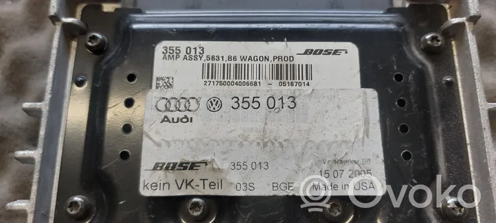 Audi A4 S4 B6 8E 8H Garso stiprintuvas 355013