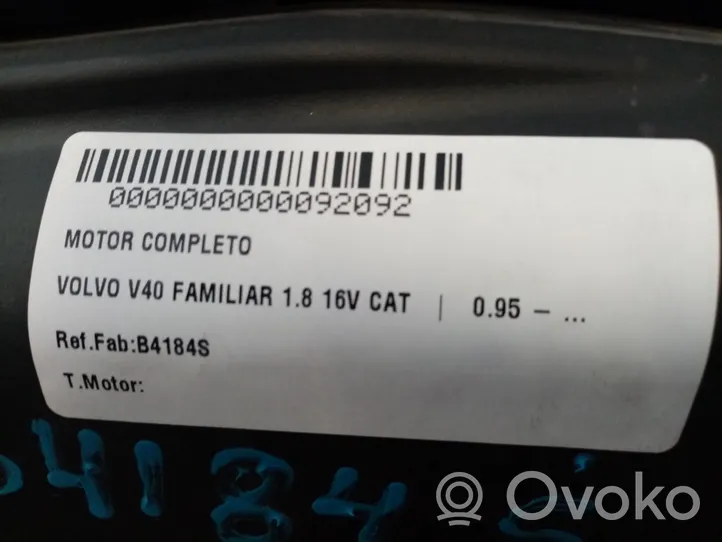 Volvo S40, V40 Moottori B4184S