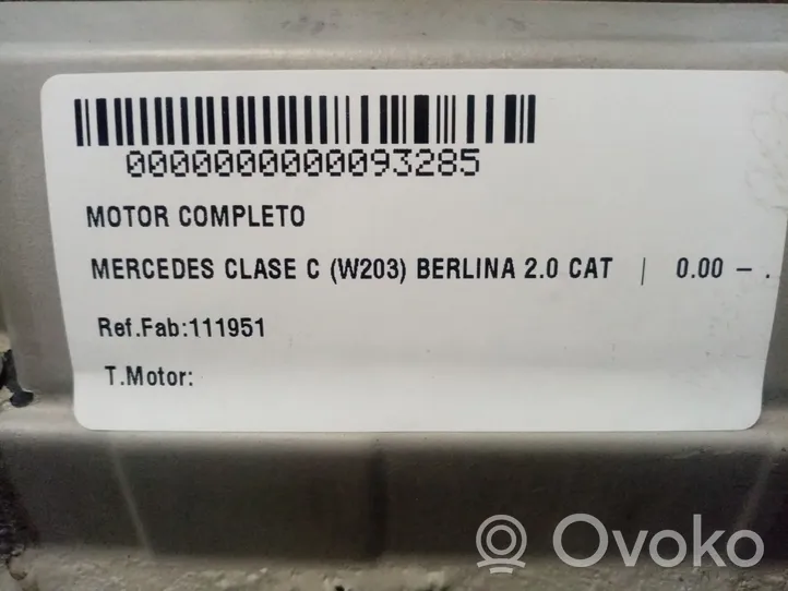 Mercedes-Benz C W203 Moteur 111951