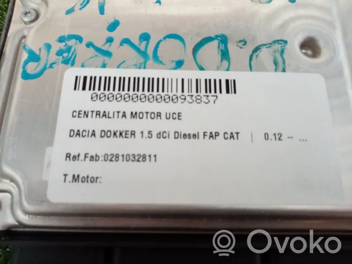 Dacia Dokker Unidad de control/módulo del motor 0281032811
