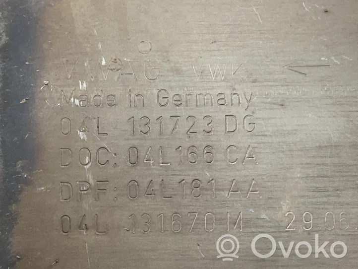 Audi Q3 8U Katalizatorius/ FAP/DPF kietųjų dalelių filtras 04L131723DG