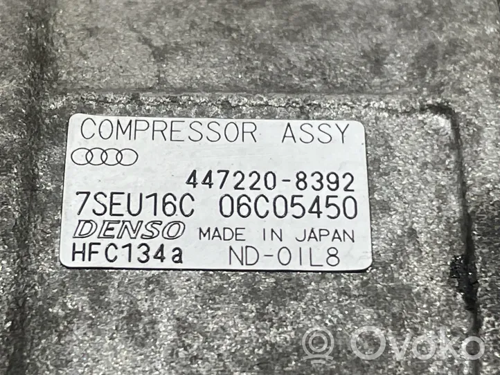 Audi A4 S4 B6 8E 8H Air conditioning (A/C) compressor (pump) 447220-8392