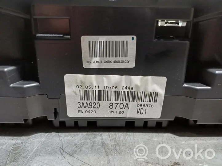 Volkswagen PASSAT Tachimetro (quadro strumenti) 3AA920870A