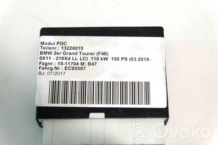 BMW 2 F45 Pysäköintitutkan (PCD) ohjainlaite/moduuli 008095