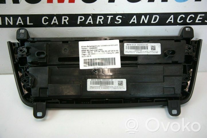 BMW 3 F30 F35 F31 Mascherina climatizzatore/regolatore riscaldamento 014272