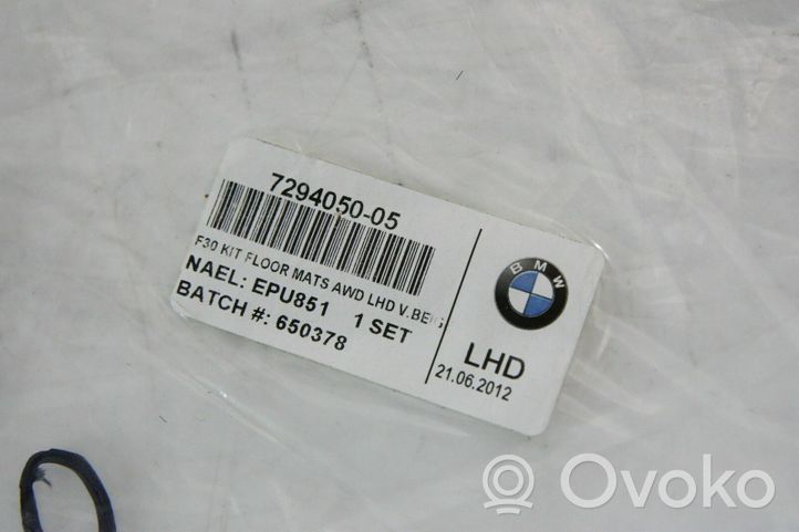 BMW 3 F30 F35 F31 Tappetino anteriore 007432
