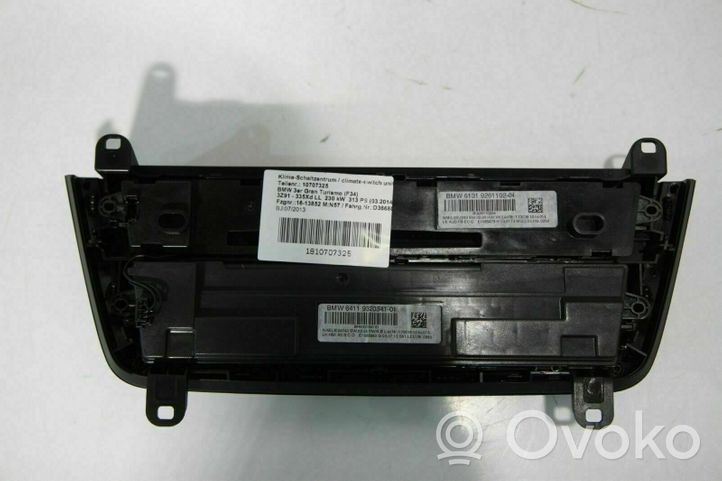 BMW 3 F30 F35 F31 Gaisa kondicioniera / klimata kontroles / salona apsildes vadības bloks (salonā) K002660