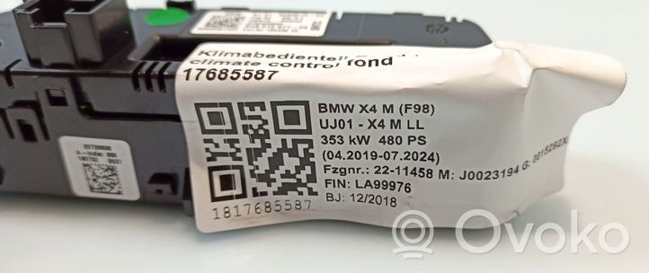 BMW X4M F98 Unité de contrôle climatique 023401