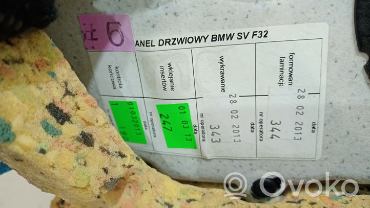 BMW 4 F32 F33 Garniture panneau de porte arrière 022368