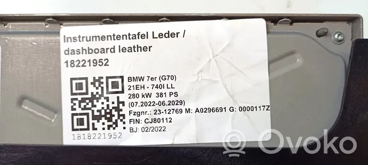 BMW 7 G70 Speedometer control unit/module 027380