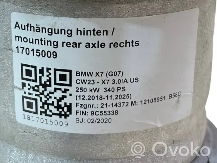 BMW X7 G07 Amortyzator zawieszenia pneumatycznego osi przedniej 37106869036