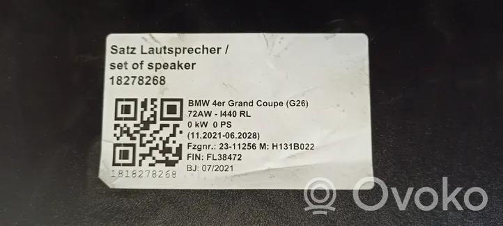 BMW 4 G22 G23 G24 G26 Äänentoistojärjestelmäsarja 028958