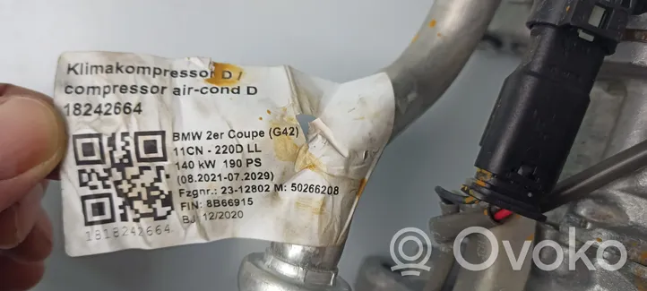 BMW 2 G42 Compressore aria condizionata (A/C) (pompa) 0277230