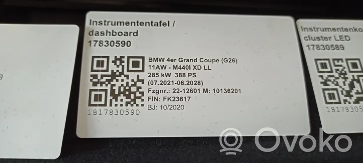 BMW 4 G22 G23 G24 G26 Kojelauta 023991