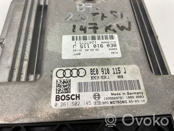 Audi A4 S4 B7 8E 8H Calculateur moteur ECU 8E0910115J