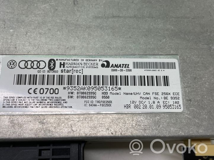 Audi A4 S4 B8 8K Bluetoothin ohjainlaite/moduuli 8T0862335C