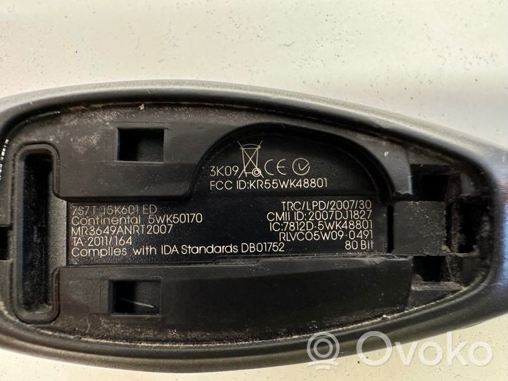 Ford Focus Aizdedzes atslēga / karte 7S7T15K601BD