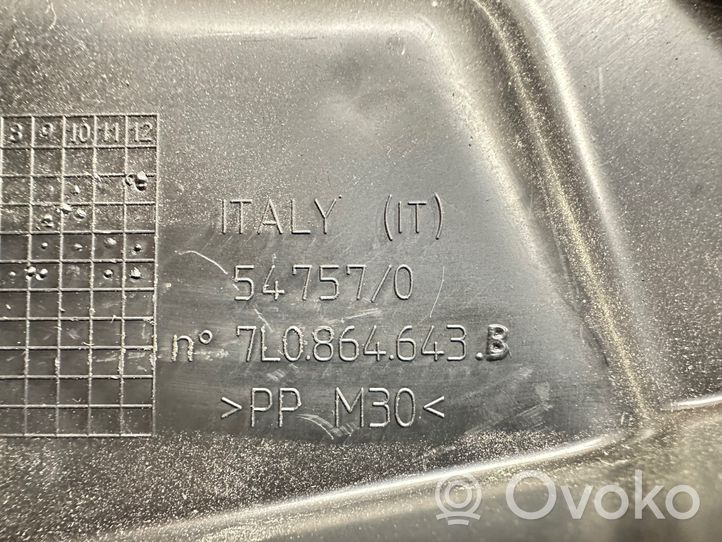 Audi Q7 4L Coperchio/tappo della scatola vassoio della batteria 7L0864643B