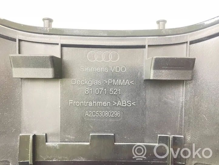 Audi A3 S3 A3 Sportback 8P Tachimetro (quadro strumenti) 8P0920931A