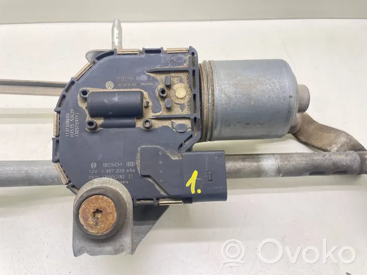 Volkswagen Caddy Mechanizm i silniczek wycieraczek szyby przedniej / czołowej 1T1955023A