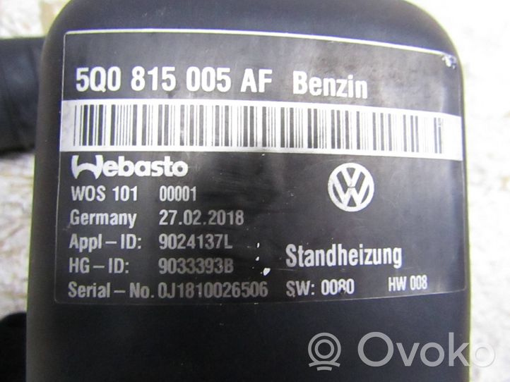 Volkswagen Golf VII Webasto-lisäesilämmitin 5Q0815005AF