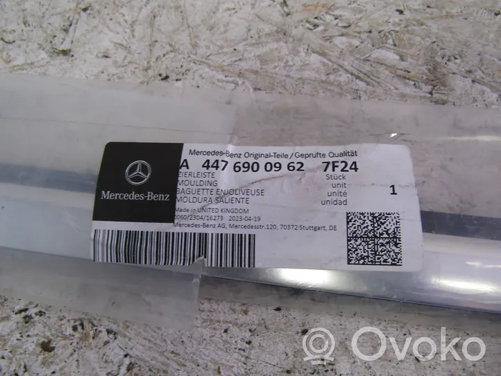 Mercedes-Benz V Class W447 Listwa drzwi tylnych samochodów dostawczych A4476900962