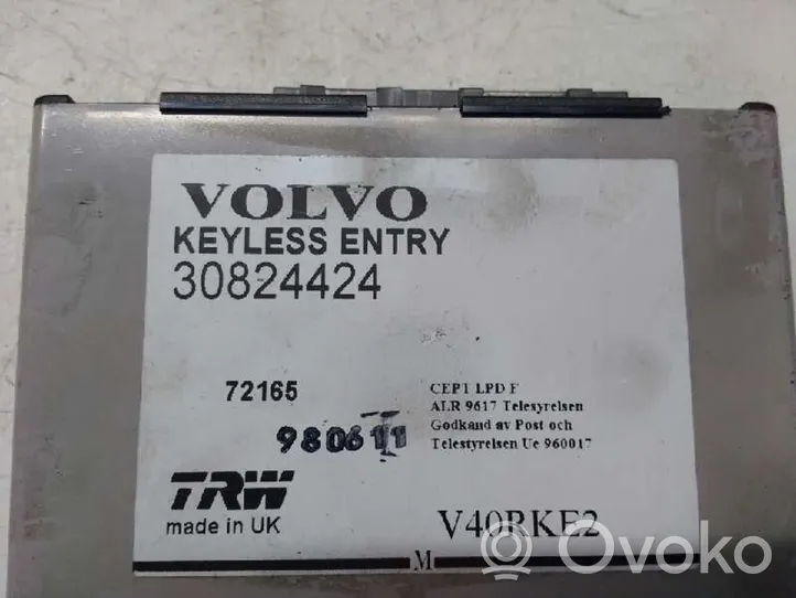 Volvo S40, V40 Sterownik / Moduł centralnego zamka 30824424