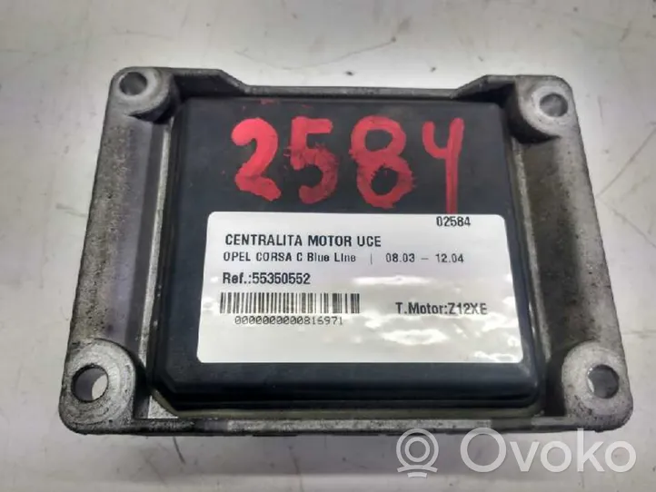 Opel Corsa C Sterownik / Moduł ECU 55350552