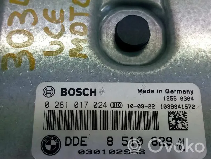 BMW 3 E90 E91 Calculateur moteur ECU 8510829