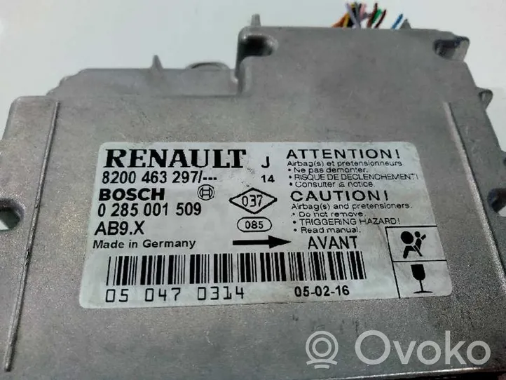 Renault Modus Turvatyynyn ohjainlaite/moduuli 8200463297